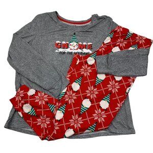 Secret Treasures Christmas/Holiday "Gnome for The Holidays" 2 Piece Pajama Set
